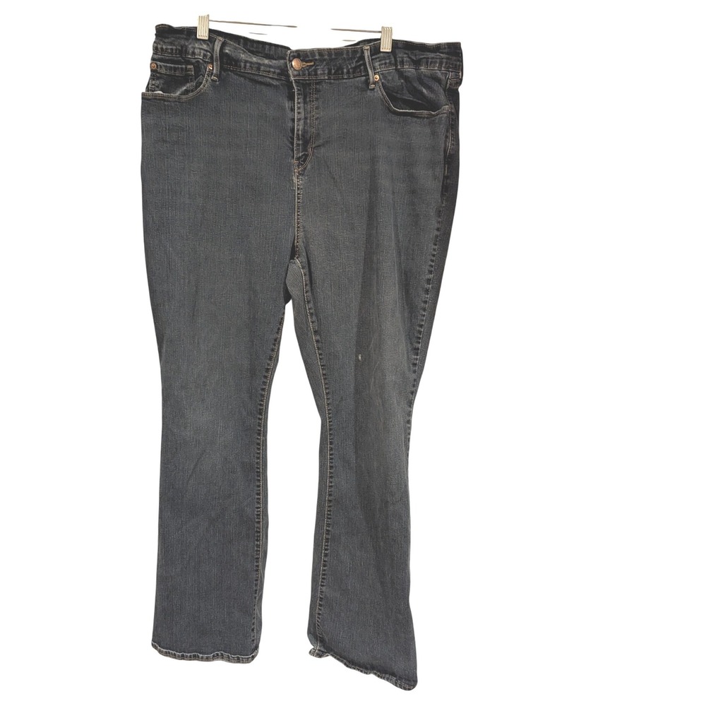 Signature Levi Strauss Womens Jeans 22M W36 L32 Mid‎ Rise Bootcut Denim Blue